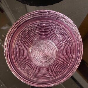 New Firenze Purple Glass Soup cereal bowl
